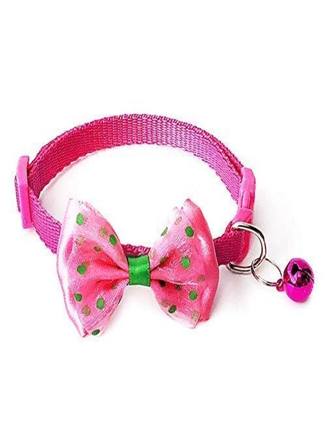 Pet GuardDesigner Adjustable Bow Design Collar for Puppy/Cat - Color May Vary - Image 1
